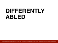 Slide 5 - Differently Abled