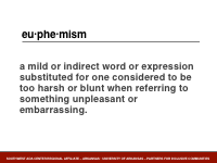 Slide 6 - Euphemism definition