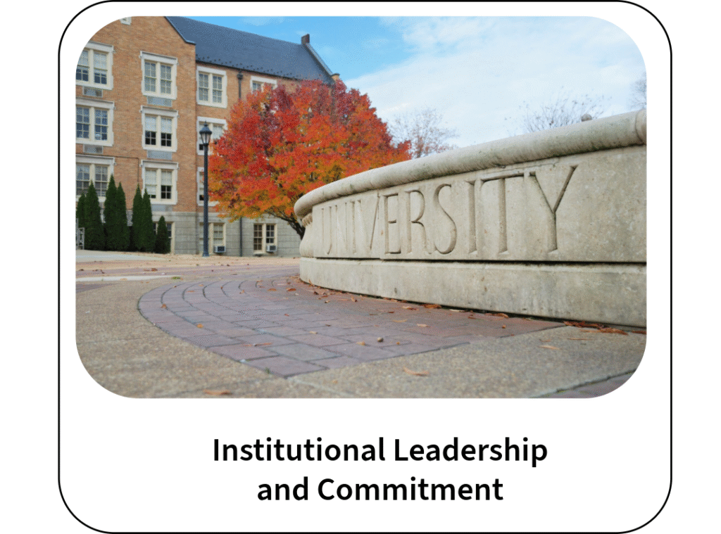 Institutional Leadership and Commitment